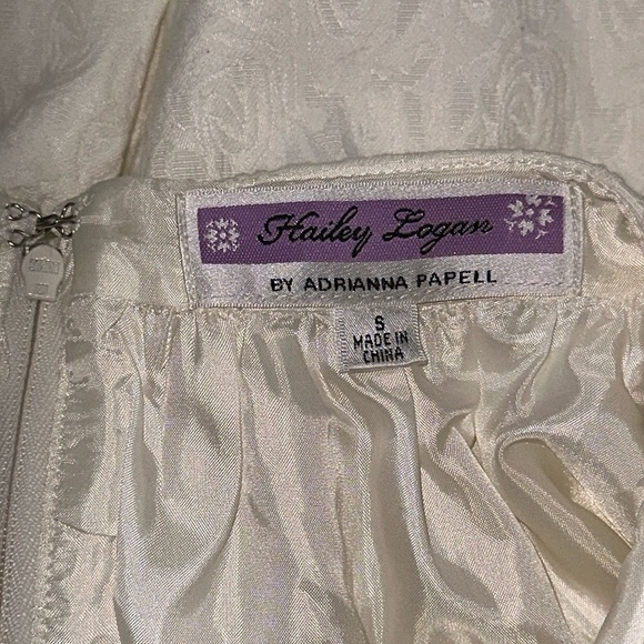 Hailey Logan by Adrianna Papell Spaghetti Strap Brocade Mini Dress - Picture 6 of 9